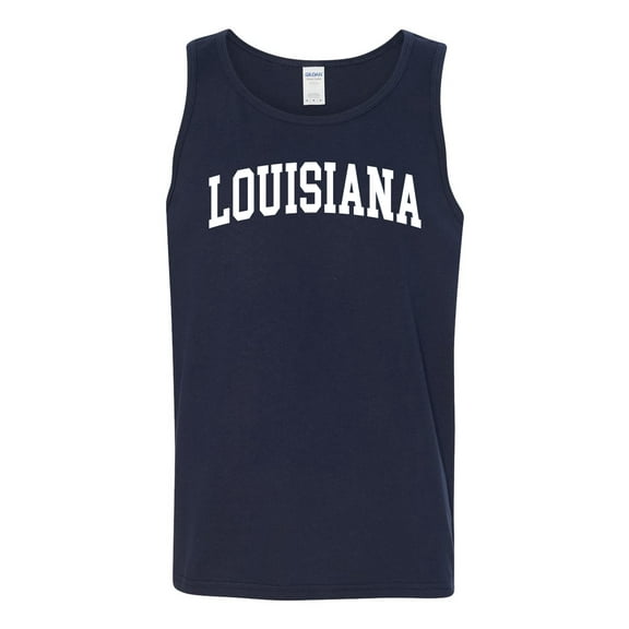 Wild Bobby State of Louisiana College Style Men Tank Top