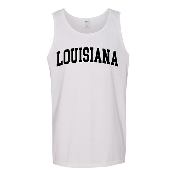 Wild Bobby State of Louisiana College Style Men Tank Top