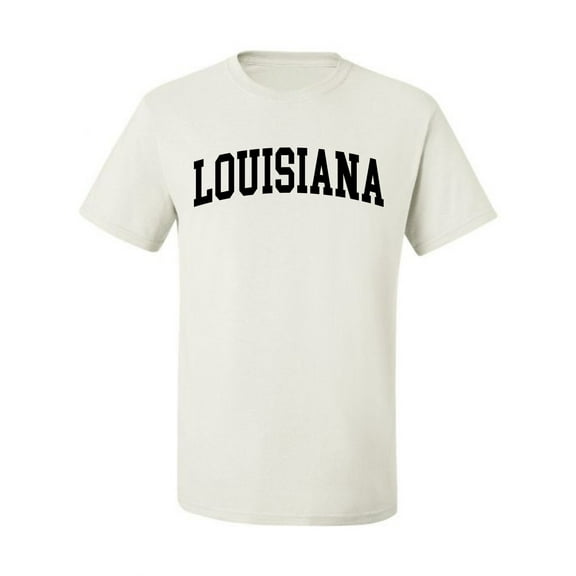 Wild Bobby State of Louisiana College Style Men Tee
