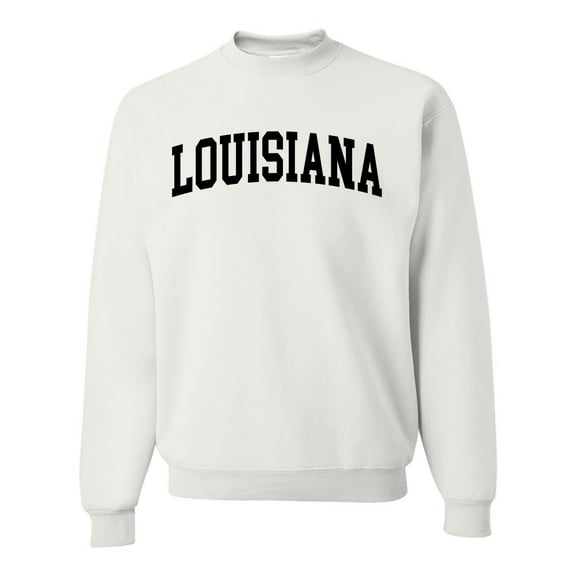 Wild Bobby State of Louisiana College Style Unisex Crewneck Sweatshirt