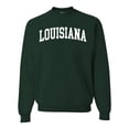thumbnail image 1 of Wild Bobby State of Louisiana College Style Unisex Crewneck Sweatshirt, 1 of 6
