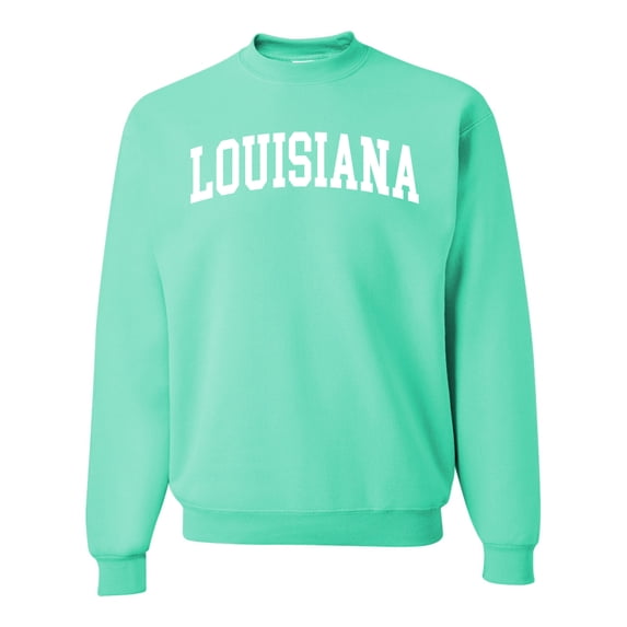 Wild Bobby State of Louisiana College Style Unisex Crewneck Sweatshirt