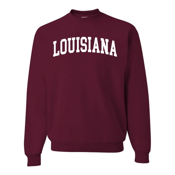 Wild Bobby State of Louisiana College Style Unisex Crewneck Sweatshirt
