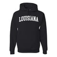 thumbnail image 1 of Wild Bobby State of Louisiana College Style Unisex Hoodie Sweatshirt, 1 of 6