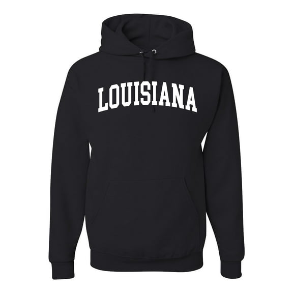 Wild Bobby State of Louisiana College Style Unisex Hoodie Sweatshirt