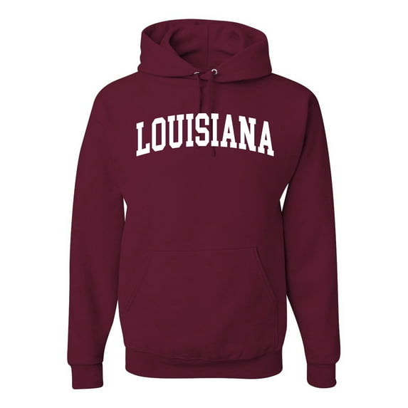 Wild Bobby State of Louisiana College Style Unisex Hoodie Sweatshirt