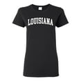 thumbnail image 1 of Wild Bobby State of Louisiana College Style Women Graphic Tee, 1 of 6