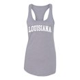 thumbnail image 1 of Wild Bobby State of Louisiana College Style Women Racerback Tank Top, 1 of 5