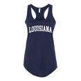 thumbnail image 1 of Wild Bobby State of Louisiana College Style Women Racerback Tank Top, 1 of 5