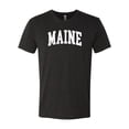 thumbnail image 1 of Wild Bobby State of Maine College Style Men Premium Tri Blend Tee, 1 of 5