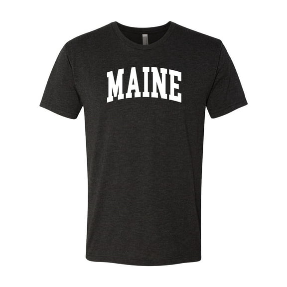 Wild Bobby State of Maine College Style Men Premium Tri Blend Tee