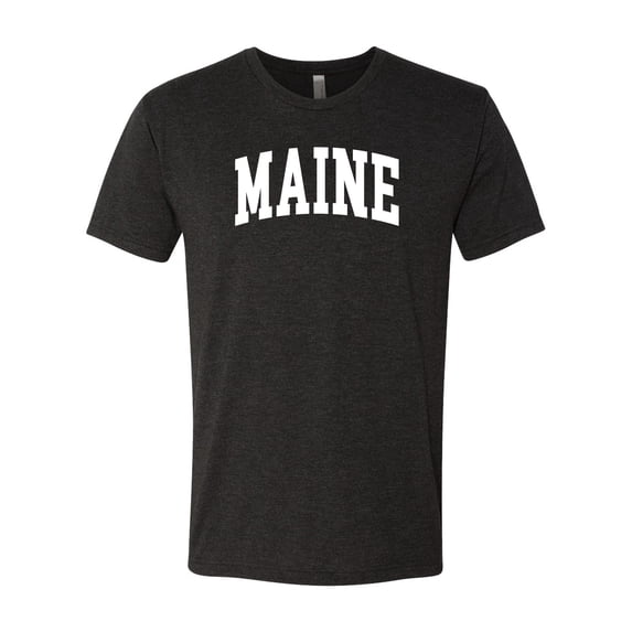 Wild Bobby State of Maine College Style Men Premium Tri Blend Tee