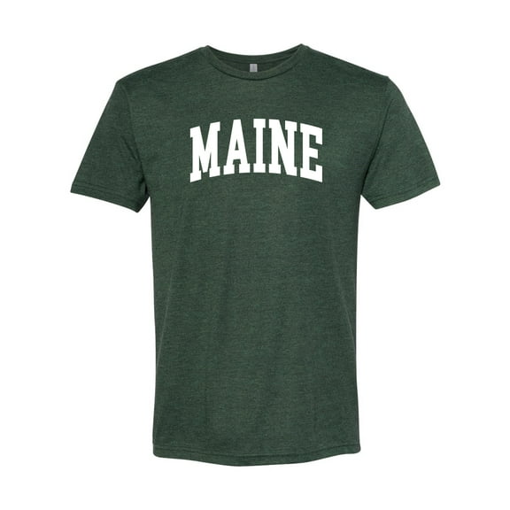 Wild Bobby State of Maine College Style Men Premium Tri Blend Tee