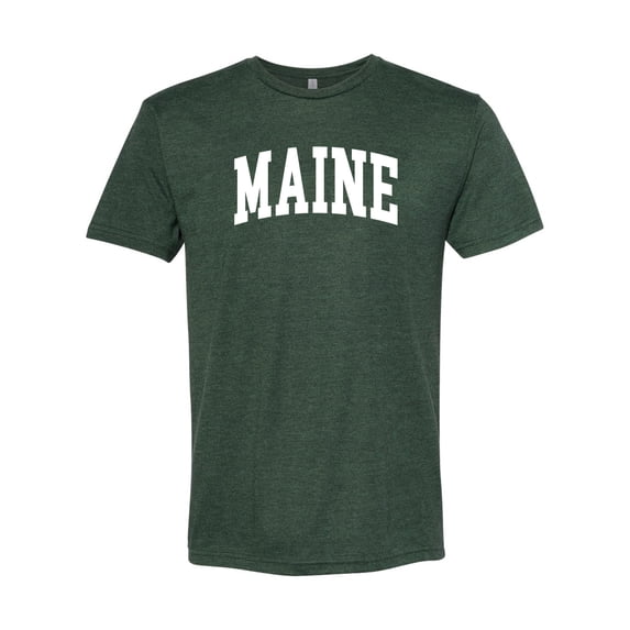 Wild Bobby State of Maine College Style Men Premium Tri Blend Tee