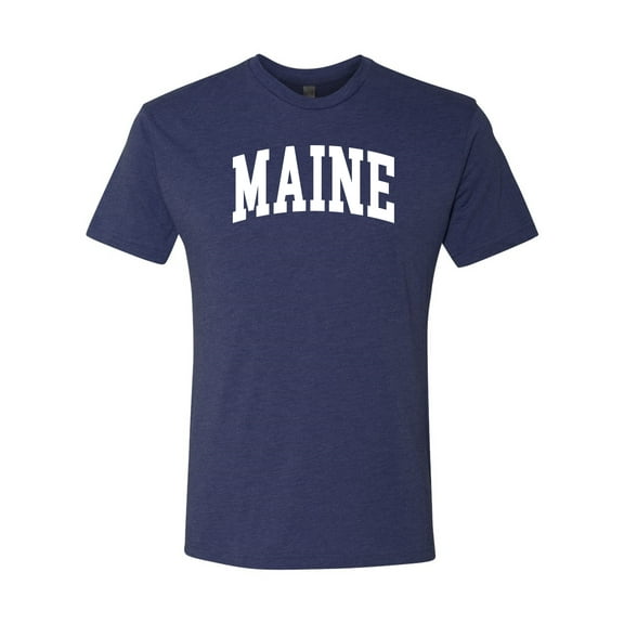 Wild Bobby State of Maine College Style Men Premium Tri Blend Tee