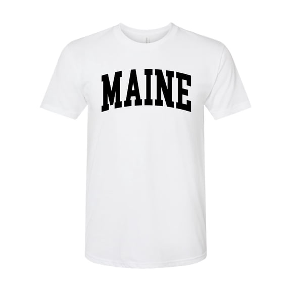 Wild Bobby State of Maine College Style Men Premium Tri Blend Tee