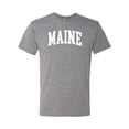 thumbnail image 1 of Wild Bobby State of Maine College Style Men Premium Tri Blend Tee, 1 of 5