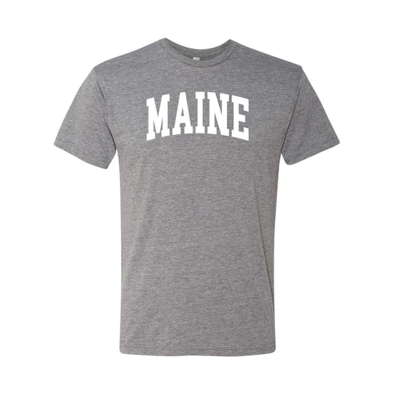 Wild Bobby State of Maine College Style Men Premium Tri Blend Tee