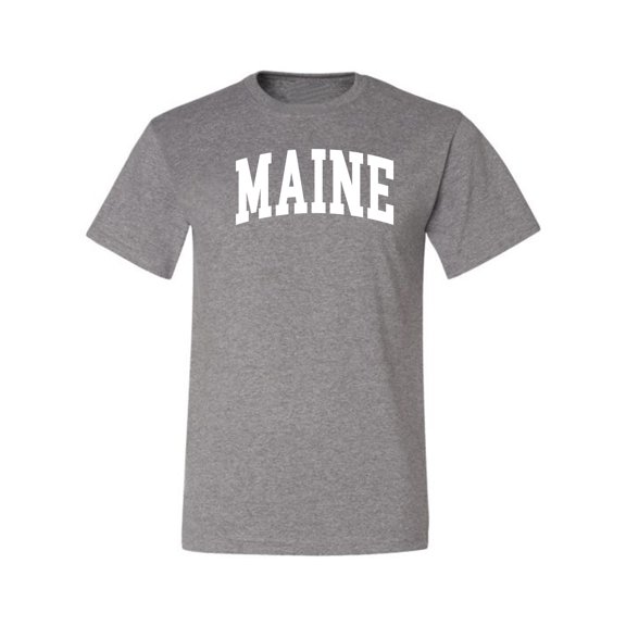 Wild Bobby State of Maine College Style Men Tee