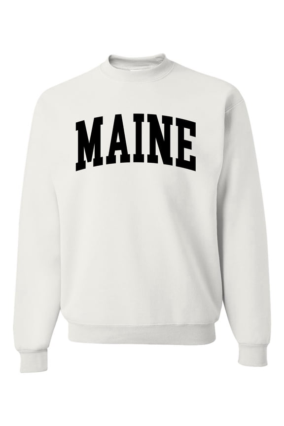 State of Maine College Style Unisex Crewneck Sweatshirt