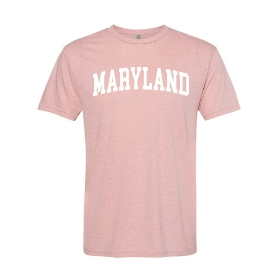 Wild Bobby State of Maryland College Style Men Premium Tri Blend Tee