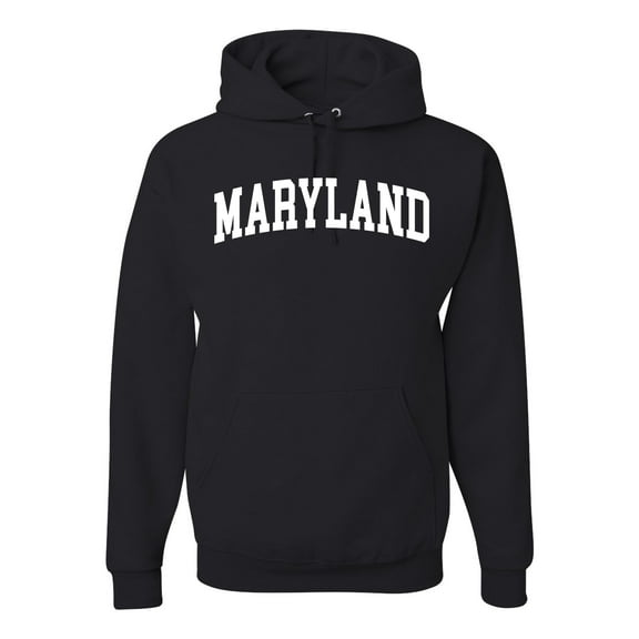 Wild Bobby State of Maryland College Style Unisex Hoodie Sweatshirt