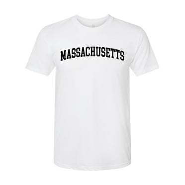 Wild Bobby State of Massachusetts College Style Men Premium Tri Blend Tee