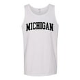 thumbnail image 1 of Wild Bobby State of Michigan College Style Men Tank Top, 1 of 5
