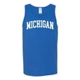thumbnail image 1 of Wild Bobby State of Michigan College Style Men Tank Top, 1 of 5