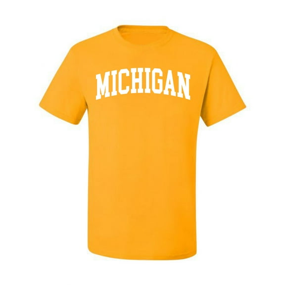 Wild Bobby State of Michigan College Style Men Tee