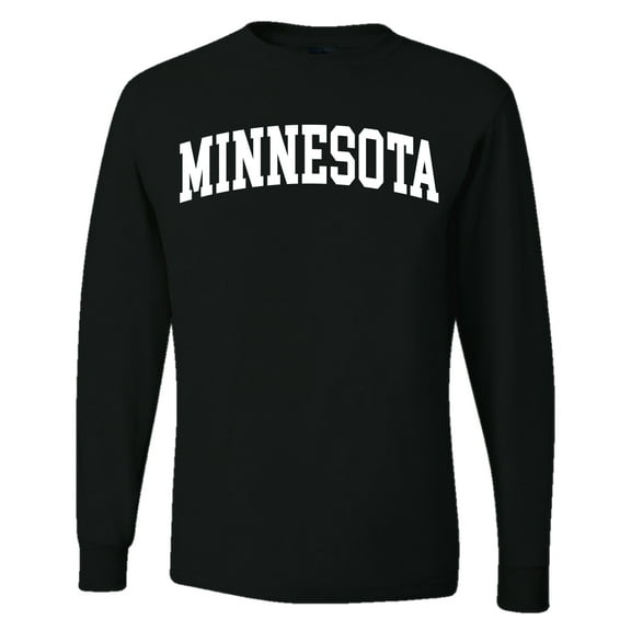 Wild Bobby State of Minnesota College Style Men Long Sleeve Shirt