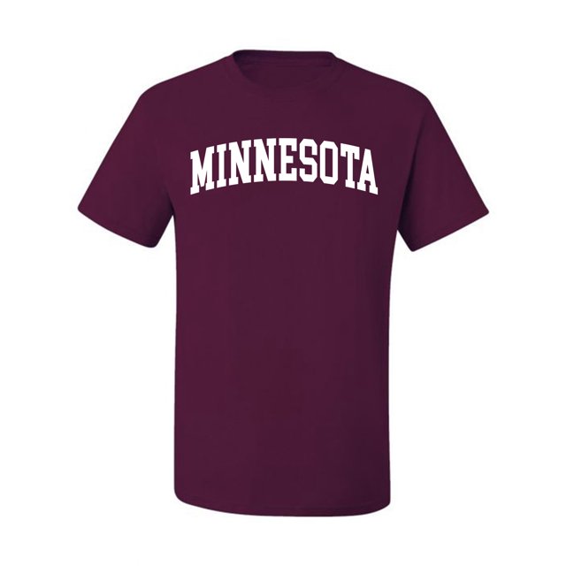 Wild Bobby State of Minnesota College Style Men Tee