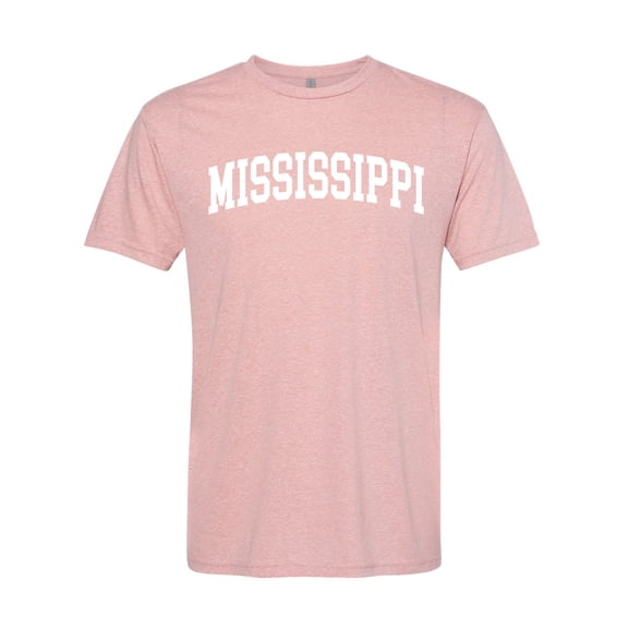 Wild Bobby State of Mississippi College Style Men Premium Tri Blend Tee