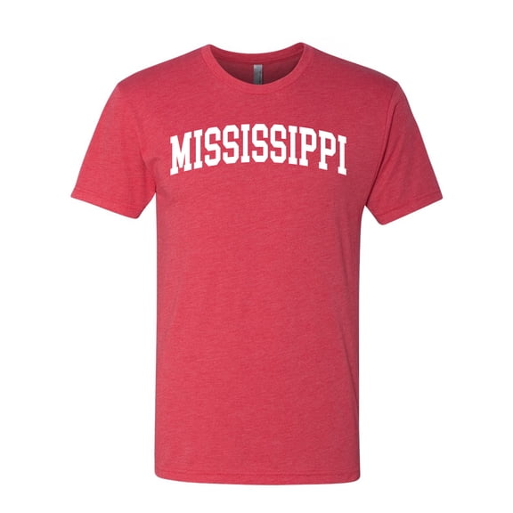 Wild Bobby State of Mississippi College Style Men Premium Tri Blend Tee