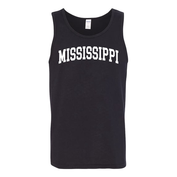 Wild Bobby State of Mississippi College Style Men Tank Top