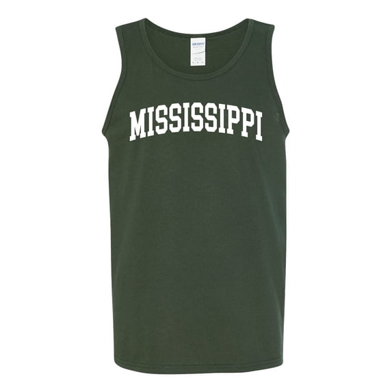 Wild Bobby State of Mississippi College Style Men Tank Top
