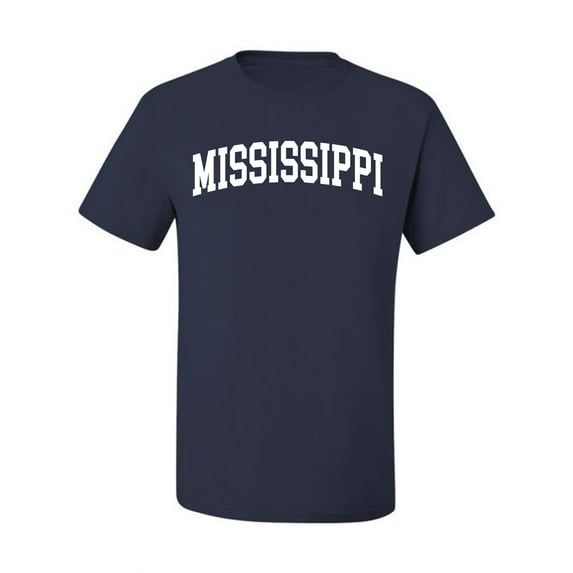 Wild Bobby State of Mississippi College Style Men Tee