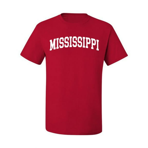 Wild Bobby State of Mississippi College Style Men Tee
