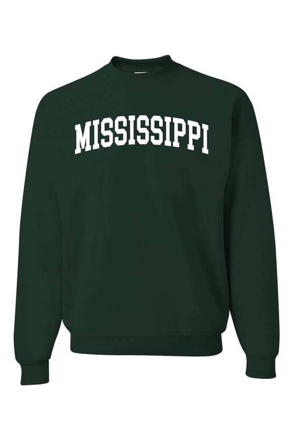 State of Mississippi College Style Unisex Crewneck Sweatshirt