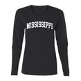 thumbnail image 1 of Wild Bobby State of Mississippi College Style Women Graphic Long Sleeve Tee, 1 of 5