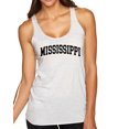 thumbnail image 1 of Wild Bobby State of Mississippi College Style Women Tri-Blend Racerback Tank Top, 1 of 6