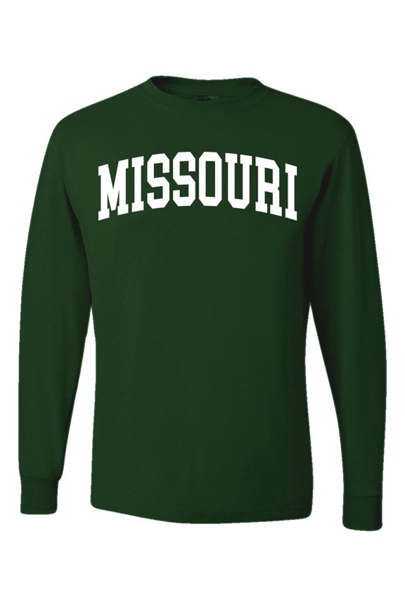 State of Missouri College Style Men Long Sleeve Shirt