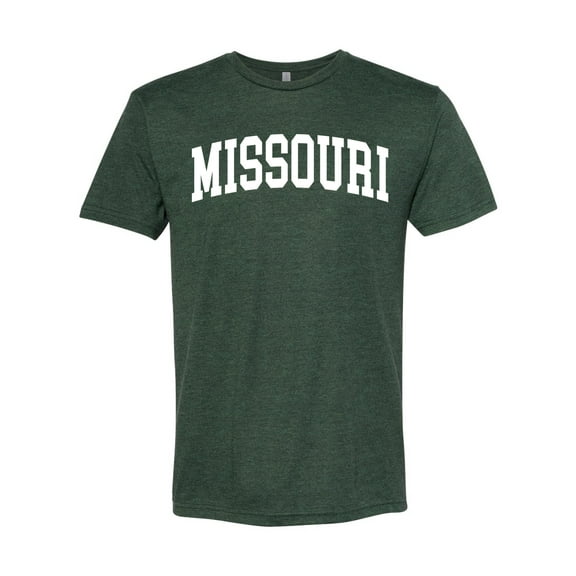 Wild Bobby State of Missouri College Style Men Premium Tri Blend Tee