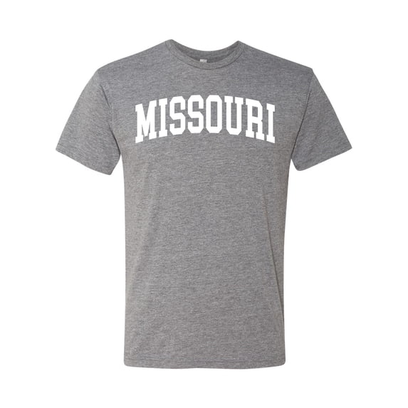 Wild Bobby State of Missouri College Style Men Premium Tri Blend Tee