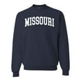 thumbnail image 1 of Wild Bobby State of Missouri College Style Unisex Crewneck Sweatshirt, 1 of 6