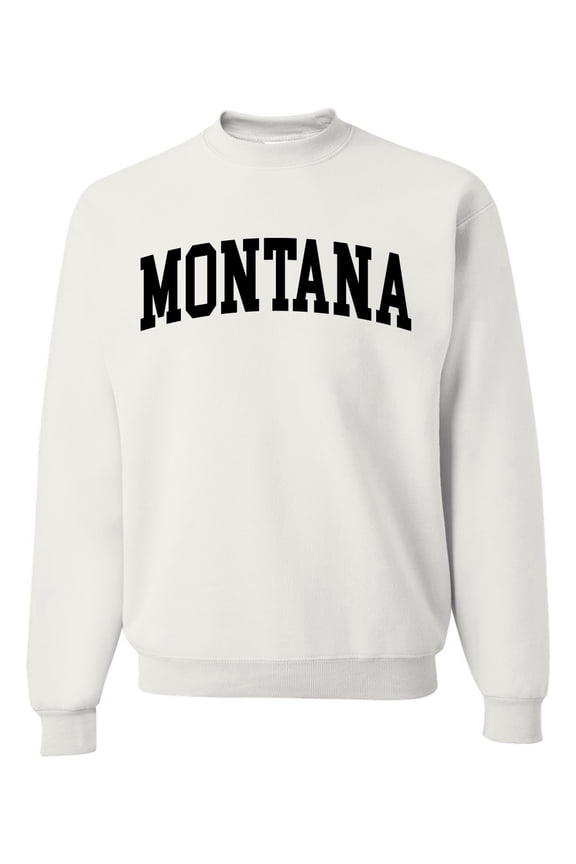 State of Montana College Style Unisex Crewneck Sweatshirt