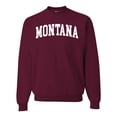 thumbnail image 1 of Wild Bobby State of Montana College Style Unisex Crewneck Sweatshirt, 1 of 6