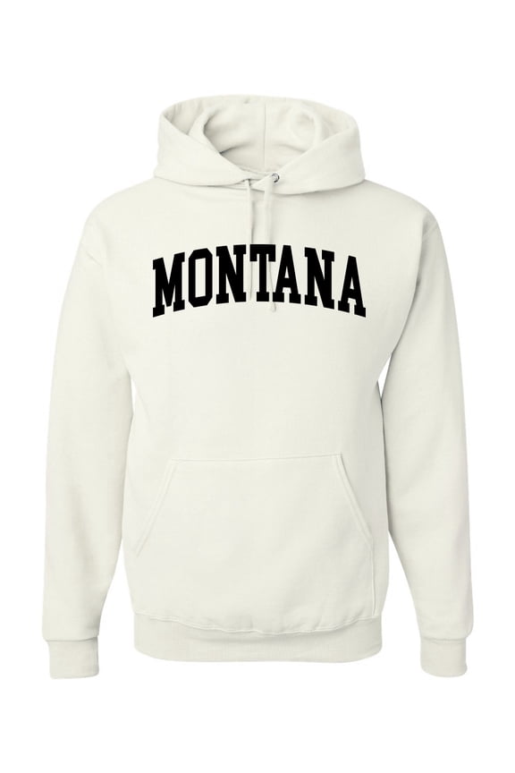 State of Montana College Style Unisex Hoodie Sweatshirt