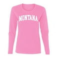 thumbnail image 1 of Wild Bobby State of Montana College Style Women Graphic Long Sleeve Tee, 1 of 5