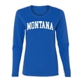 thumbnail image 1 of Wild Bobby State of Montana College Style Women Graphic Long Sleeve Tee, 1 of 5